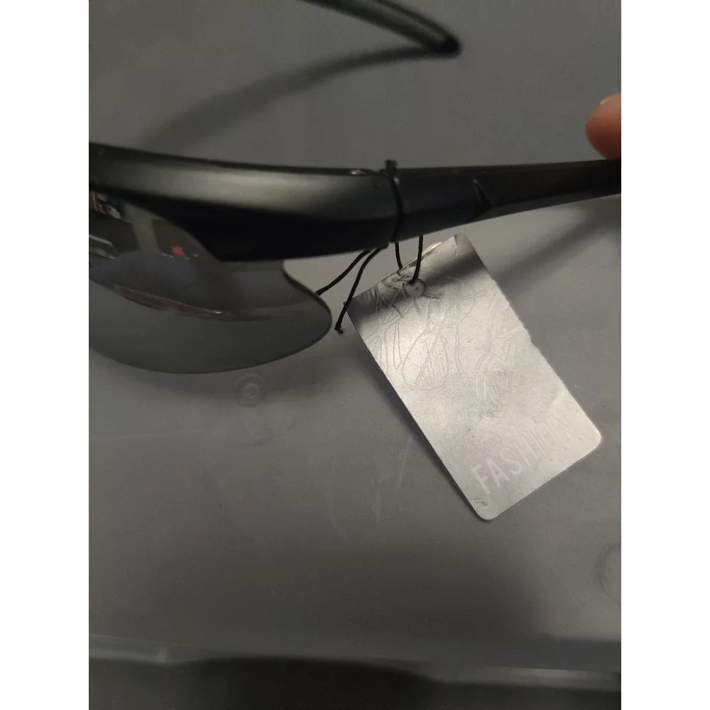 Fashion Eyewear Mens Sport Wrap Sunglasses Matte Black UV400 Protection NEW